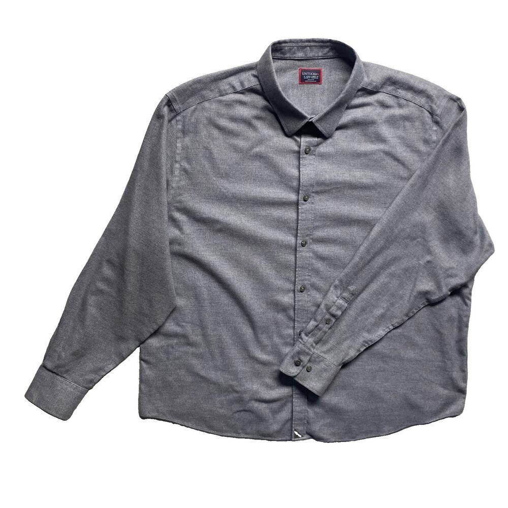 Lot of 7 UNTUCKit Mens 3XL Regular Fit Wrinkle-Free Dress Shirts Cotton - Picture 2 of 16